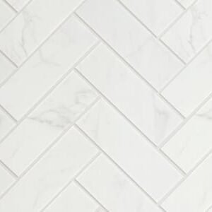 Statuario Herringbone