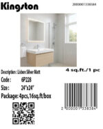 6P228 Lisbon Silver Matt 24″x24″
