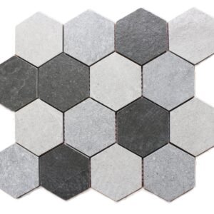 JH1205123 – Elementi Silver Matt 3″ HEX