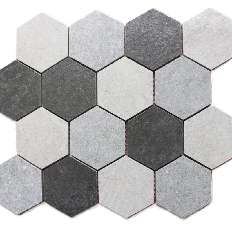 JH1205123 – Elementi Silver Matt 3″ HEX