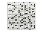 JL151 – Stainless Steel and Glass and White Marble Mosaic