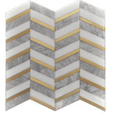 MG5925 HERRINGBONE GOLD Mosaic