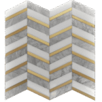 MG5925 HERRINGBONE GOLD Mosaic
