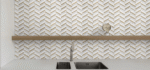 MG5925 HERRINGBONE GOLD Mosaic