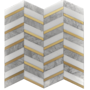 MG5925 HERRINGBONE GOLD Mosaic