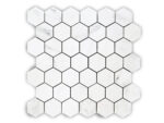 MG602 – Oriental White 1” Hexagon Polished