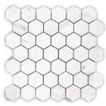 MG602 – Oriental White 1” Hexagon Polished