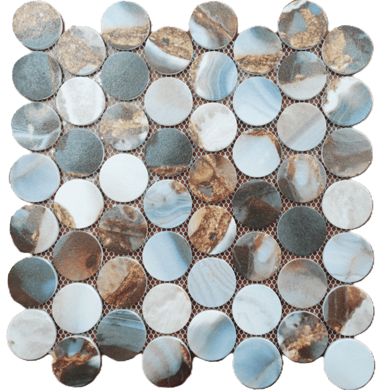 MG644- Round Ceramic Mosaic