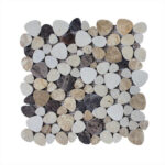 MG647 – Emperador Dark Light and Cream Marfil Marble Mosaic