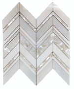 MG665 White Mother of Pearl Mosaic