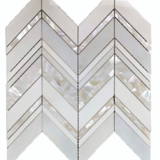 MG665 White Mother of Pearl Mosaic