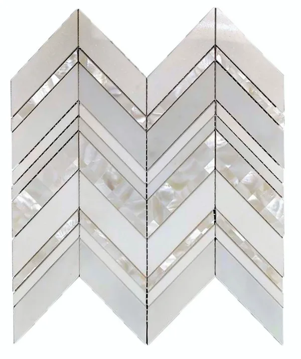MG665 White Mother of Pearl Mosaic