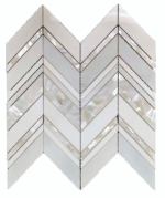 MG665 White Mother of Pearl Mosaic