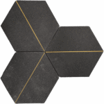 MG691 – 6″ CHARCOAL HEX Matt 7.6″X12″