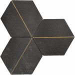 MG691 – 6″ CHARCOAL HEX Matt 7.6″X12″