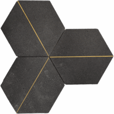 MG691 – 6″ CHARCOAL HEX Matt 7.6″X12″