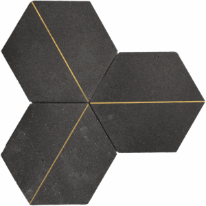MG691 – 6″ CHARCOAL HEX Matt 7.6″X12″