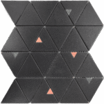 MG692 – 6″ CHARCOAL Triangle Matt 10.6″X11.6″