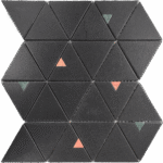 MG692 – 6″ CHARCOAL Triangle Matt 10.6″X11.6″