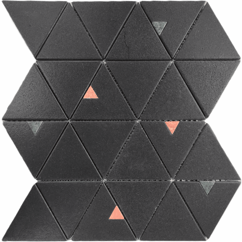 MG692 – 6″ CHARCOAL Triangle Matt 10.6″X11.6″