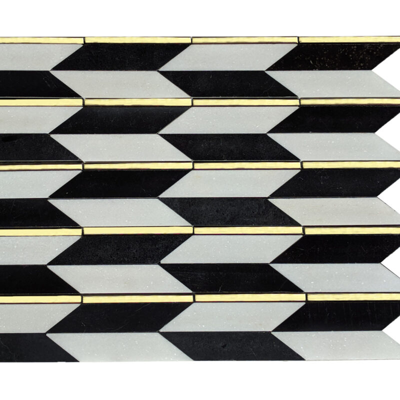 MG755 – Waterjet Marble with Golden Metal 16×9