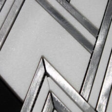 MG823 – AURORA HERRINGBONE Marble Mosaic