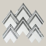 MG823 – AURORA HERRINGBONE Marble Mosaic
