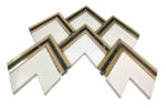 MG824 – AURORA HERRINGBONE Gold Marble Mosaic