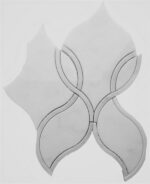 MG916 – CARNATION LASER CARRARA WITH GREY OUTLINE