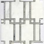 MG946 – Door frame white with gray stone