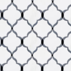 MG950 – White & Grey Marble Arabesque
