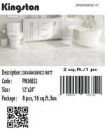 PM36B32 DAVANA BIANCO MATT Matt 12″x24″