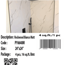 PY6648M Rockwood Bianco Matt 24″x24″