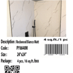 PY6648M Rockwood Bianco Matt 24″x24″