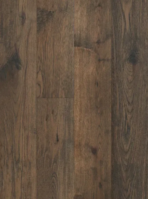 Smoked Tree Trunk - Brand Surfaces 6 1/2" Engineered Hickory Hardwood Flooring