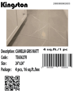 TE65627R [24×24] Camelia Gris (matt)