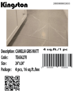 TE65627R [24×24] Camelia Gris (matt)