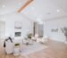 Modern living room flooring installation in Vaughan
