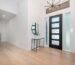 Contemporary home interior with wood-look flooring