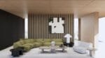 Walldi Hush 9 acoustic wall panel in Natural Walnut