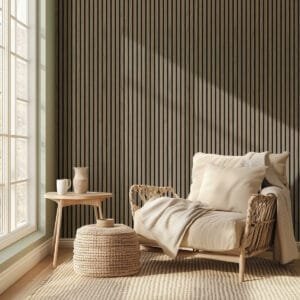 Walldi Hush 9 acoustic wall panel in Natural Walnut