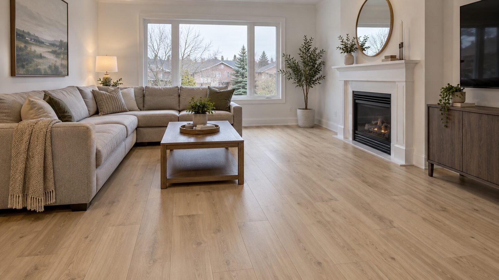 Laminate Flooring Installation in Vaughan & the GTA 1 Completed laminate flooring project in a Vaughan home
