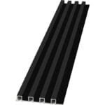 WPC Fluted Wall Panel LIMA BLACK 084