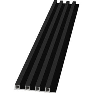 WPC Fluted Wall Panel LIMA BLACK 084