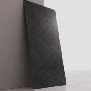 Graphite UV marble sheet wall panel design