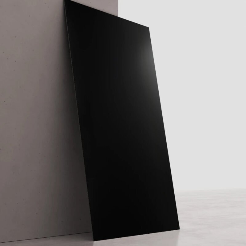 Nero Assoluto UV marble sheet wall panel design