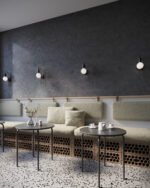 Grigio Scuro UV marble sheet wall panel detail and room inspiration 2