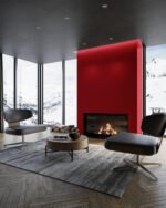 Red Aura UV marble sheet wall panel detail and room inspiration 1