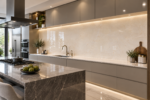 Giallo Riele UV marble sheet wall panel detail and room inspiration 3