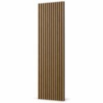 Cocoa acoustic slat wall panel 2 x 9 feet on white background